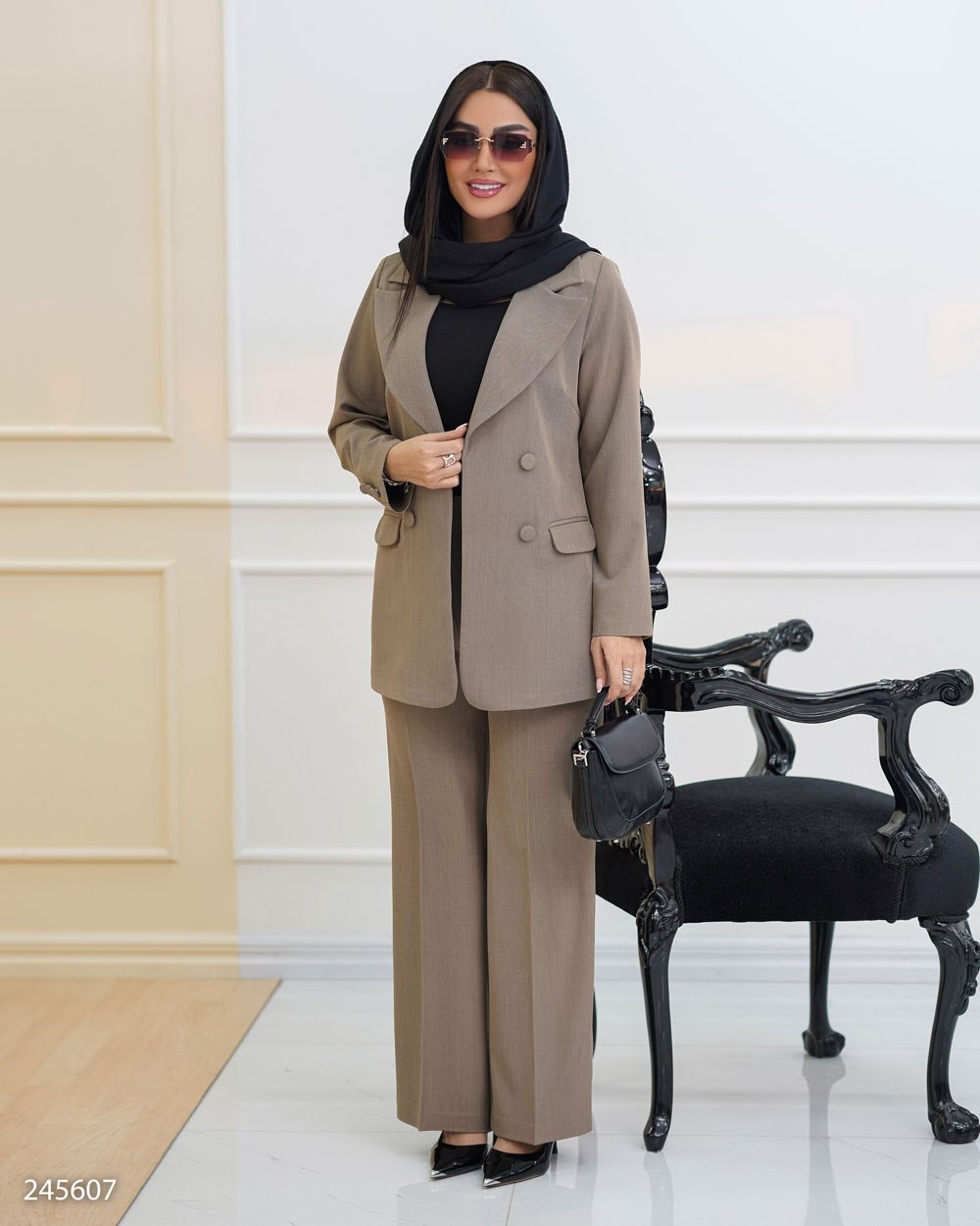 ست کت و شلوار گاواردین زنانه مدل نیلسان کد 2456 (ضمانت اصالت)
